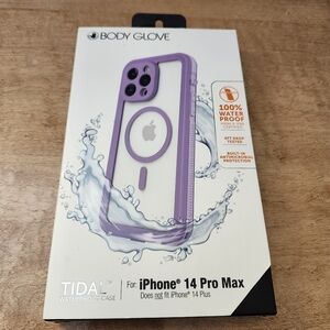 Body Glove Tidal Waterproof Case w/ Magsafe for iPhone 14 Pro Max Purple - New
